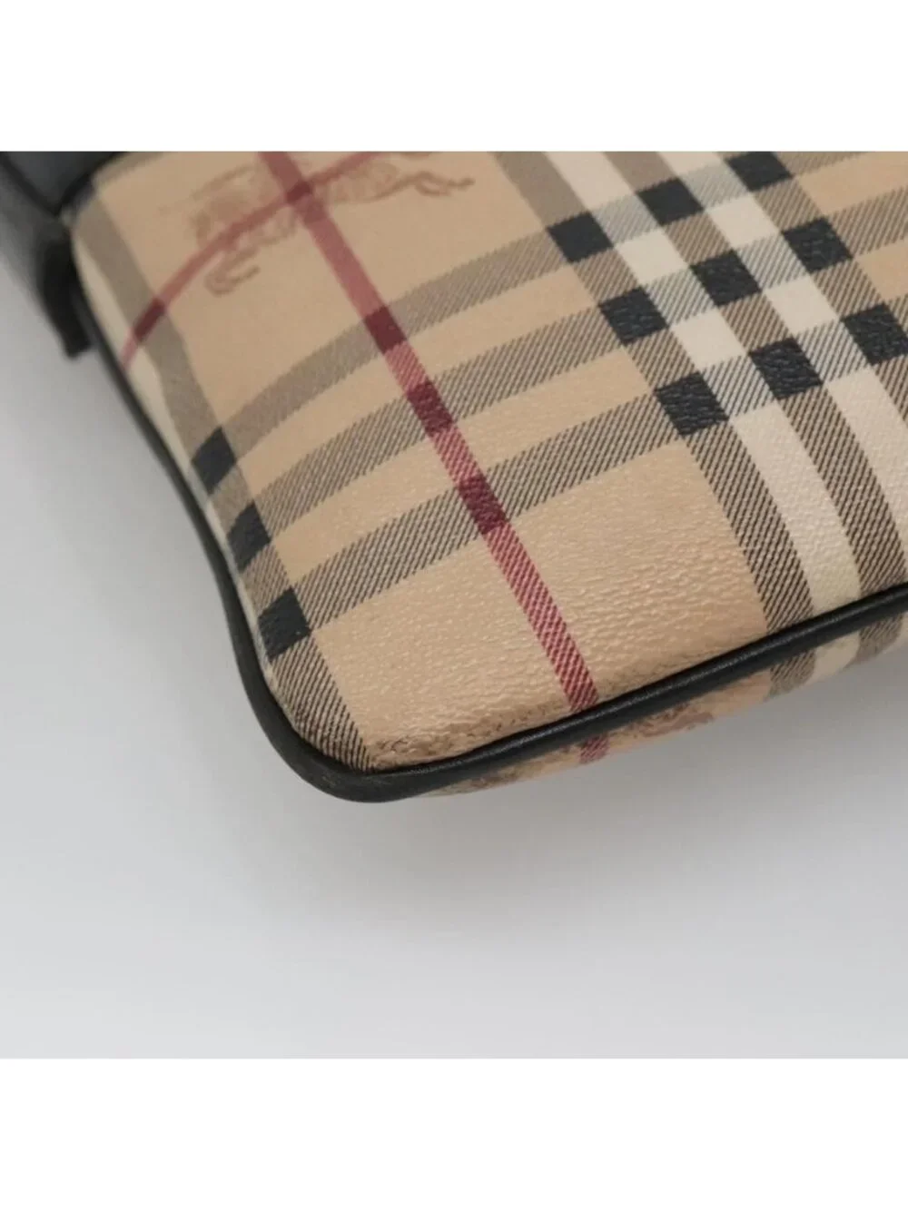 Authentic BURBERRY Nova Check Shoulder Bag PVC Beige - Picture 3 of 16